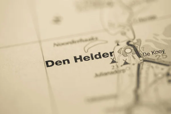 Den Helder Países Baixos Mapa — Fotografia de Stock