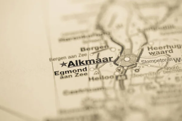 Alkmaar Netherlands Map — Stock Photo, Image