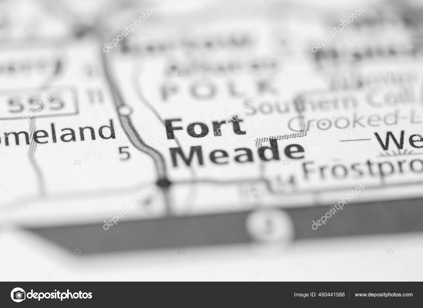 Fort Meade Florida Usa Map Stock Photo by ©aliceinwonderland2020 460441588
