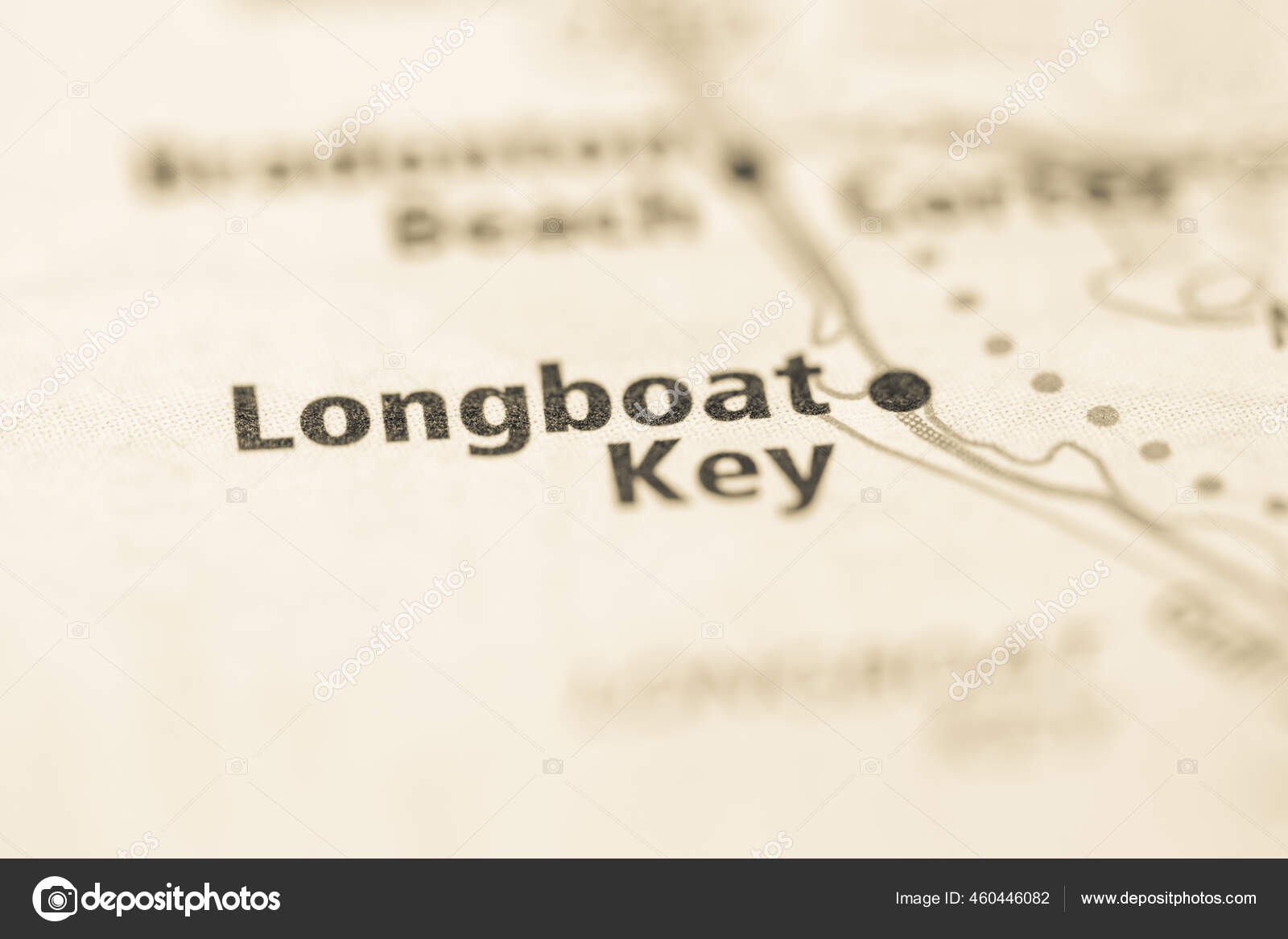 Longboat Key Florida Usa Map Stock Photo by ©aliceinwonderland2020