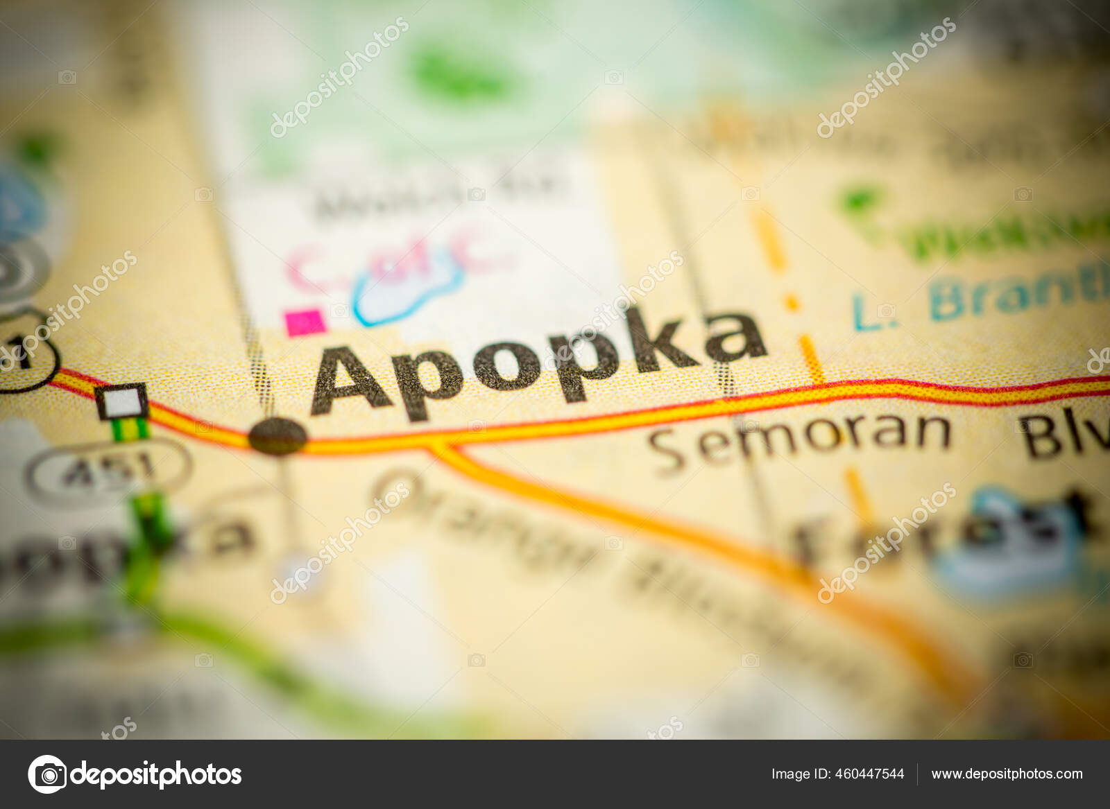 Apopka Florida Usa Map Stock Photo by ©aliceinwonderland2020 460447544