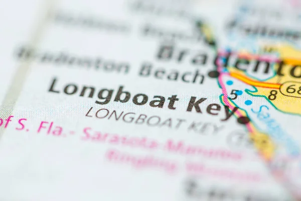 Longboat Key Florida Usa Map — Stock Photo, Image