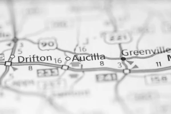 Aucilla Florida Eua Mapa — Fotografia de Stock