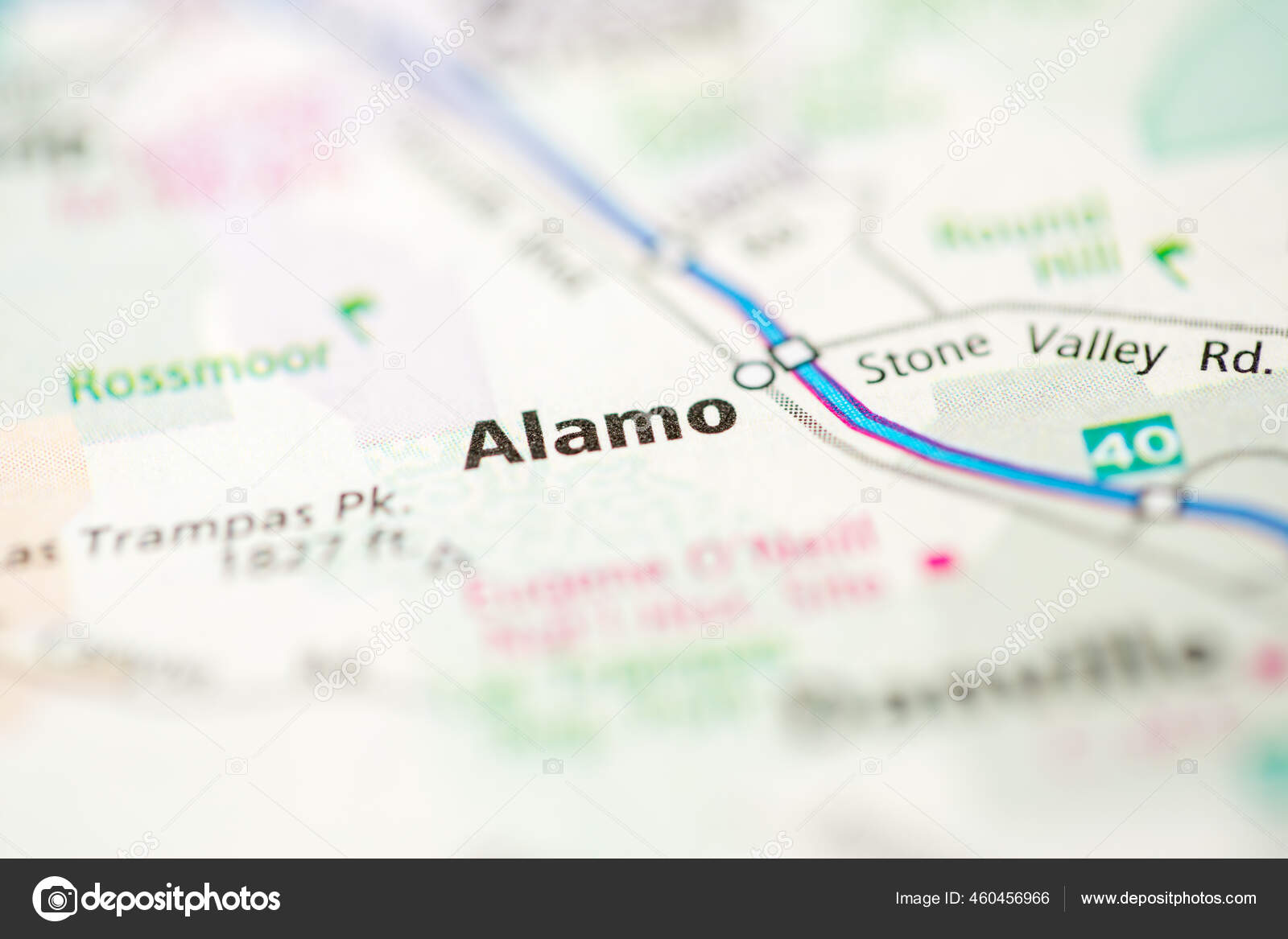 Alamo California Usa Map Stock Photo by ©aliceinwonderland2020 460456966