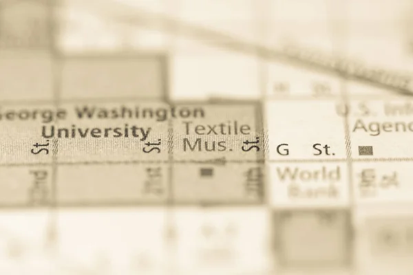 Museo Textil Washington Usa Mapa —  Fotos de Stock