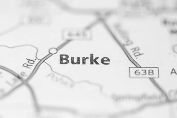 Burke Virginie Usa Mapě — Stock fotografie