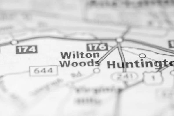 Wilton Woods Wirginia Stany Zjednoczone Mapie — Zdjęcie stockowe