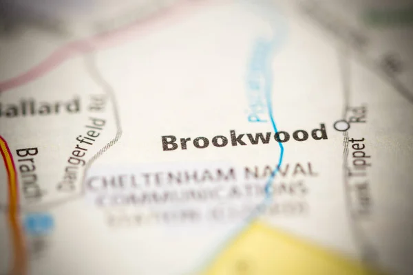 Brookwood Virginia Eua Mapa — Fotografia de Stock