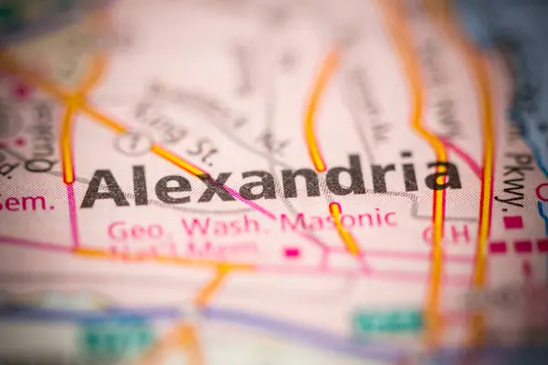 Alexandrië Virginia Usa Interactieve Kaart — Stockfoto