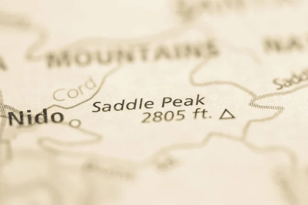 Pico Sela Califórnia Eua Mapa — Fotografia de Stock