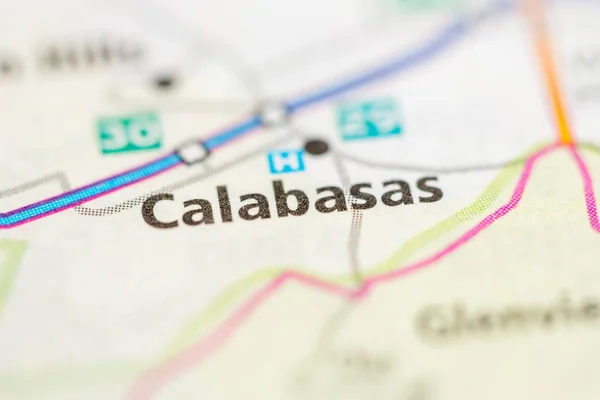 Calabasas California Usa Mapa — Foto de Stock