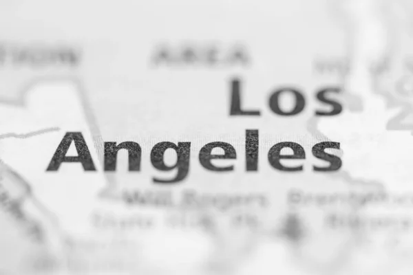 Los Ángeles California Usa Mapa —  Fotos de Stock