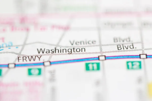 Washington Boulevard California Usa Mapa — Foto de Stock