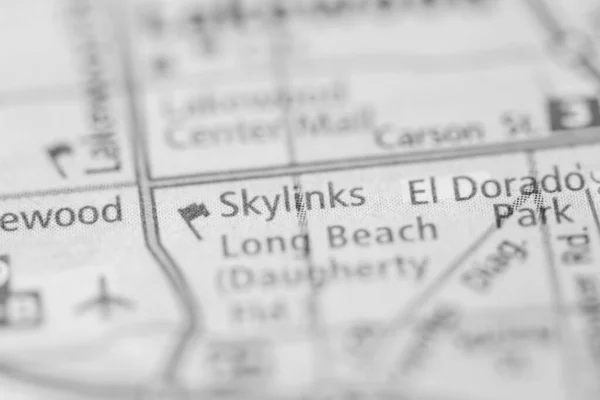 Skylinks California Usa Mapa —  Fotos de Stock