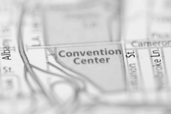 Centro Congressi California Stati Uniti Sulla Mappa — Foto Stock