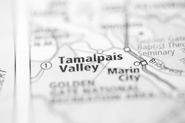 Долина Тамалпаї Каліфорнія Сша Карті — стокове фото