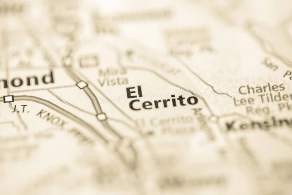 Cerrito California Usa Mapa — Foto de Stock