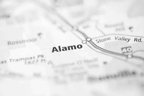 Alamo California Usa Mapa — Foto de Stock