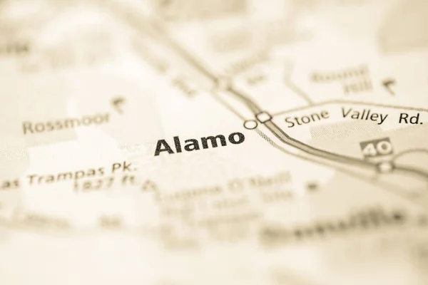 Alamo California Usa Mapa — Foto de Stock