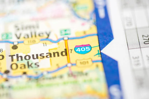 405 California Usa Map — Stock Photo, Image