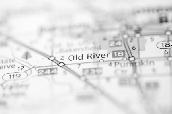 Old River California Usa Mapa — Foto de Stock