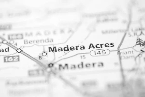 Madera Acres California Usa Mapa — Foto de Stock