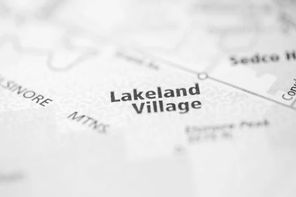 Lakeland Village Califórnia Eua Mapa — Fotografia de Stock