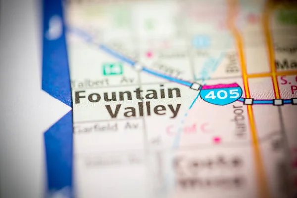 Fountain Valley Kaliforniya Abd Haritada — Stok fotoğraf