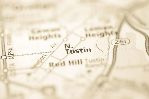 North Tustin California Usa Map — Stock Photo, Image