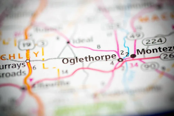 Oglethorpe Georgia Usa Map — Stock Photo, Image
