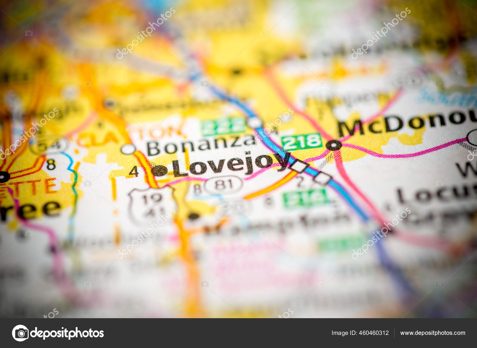 Lovejoy Usa Map Stock Photo by ©aliceinwonderland2020 460460312