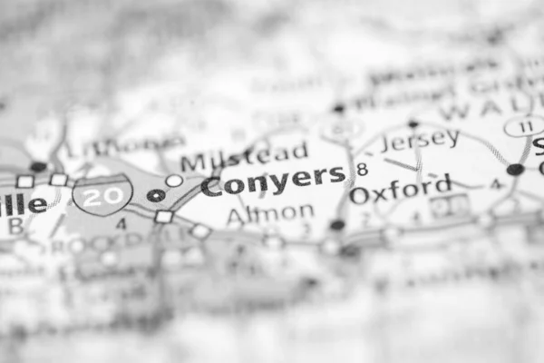 Conyers Georgia Usa Mapě — Stock fotografie