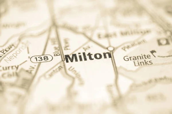 Мілтон Бостон Сша Карті — стокове фото