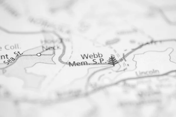 Webb Memorial Boston Usa Map — Stock Photo, Image