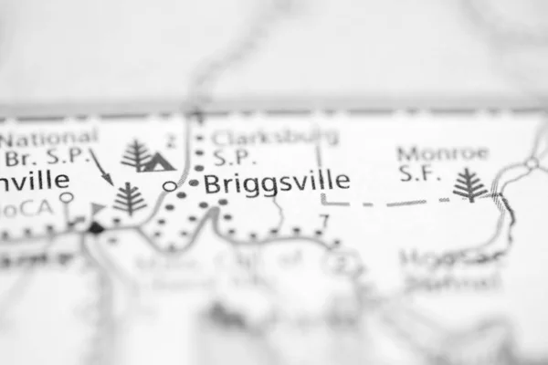 Briggsville Massachusetts Stati Uniti Sulla Mappa — Foto Stock