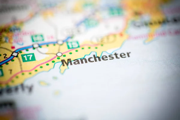 Manchester Massachusetts Usa Mapa — Foto de Stock