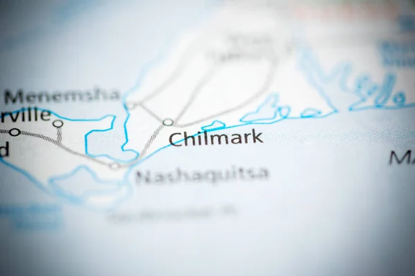 Chilmarku Massachusetts Usa Mapě — Stock fotografie