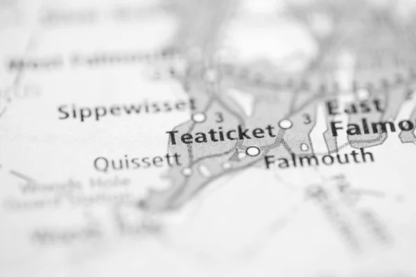 Teaticket Massachusetts Eua Mapa — Fotografia de Stock