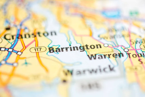 Barrington Massachusetts Eua Mapa — Fotografia de Stock