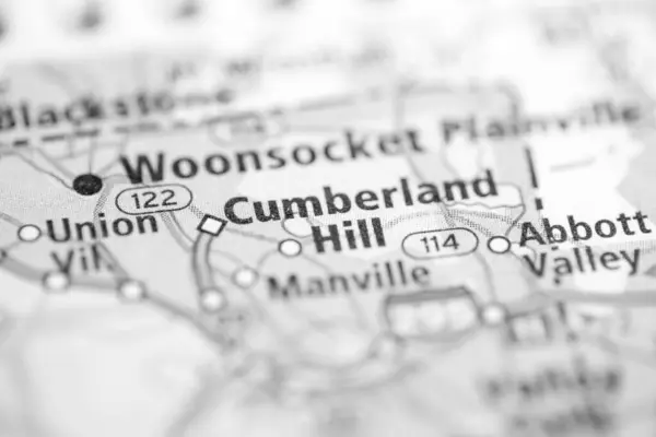 Cumberland Massachusetts États Unis Sur Carte — Photo