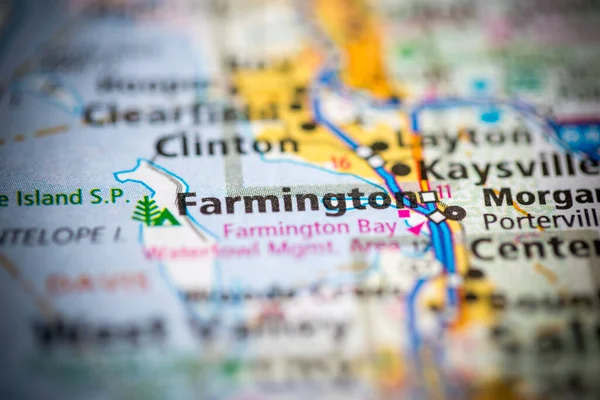 Farmington Utah Usa Map — Stock Photo, Image