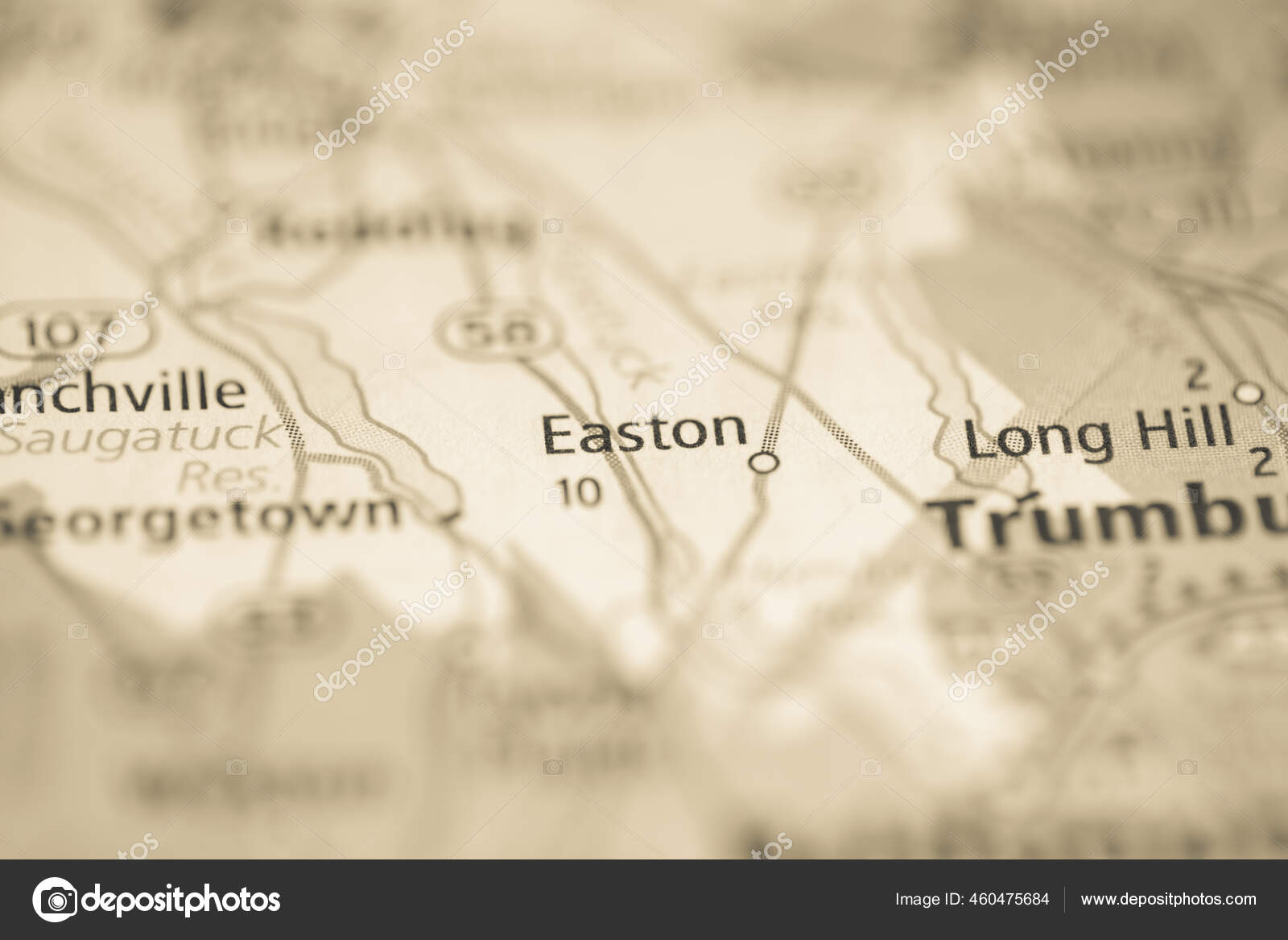 Easton Connecticut Usa Map Stock Photo by ©aliceinwonderland2020 460475684
