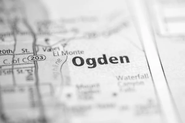 Ogden Utah Eua Mapa — Fotografia de Stock