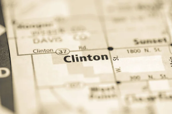 Clinton Utah Stati Uniti Sulla Mappa — Foto Stock