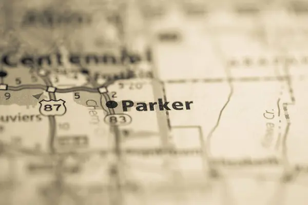 Parker Colorado Abd Haritada — Stok fotoğraf