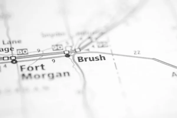 Brush Colorado Usa Map — Stock Photo, Image