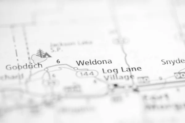 Weldona Colorado Usa Auf Der Karte — Stockfoto
