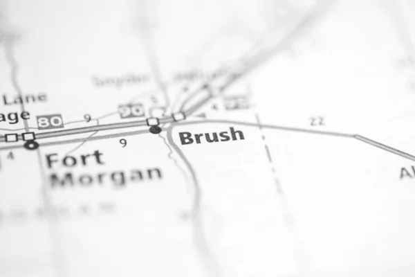 Brosse Colorado États Unis Sur Carte — Photo