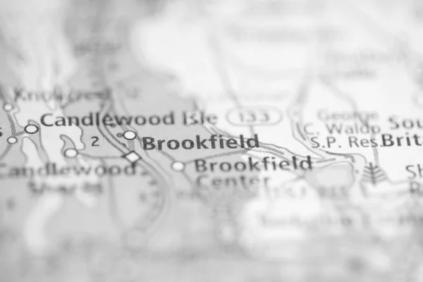 Brookfield Anslutningen Usa Kartan — Stockfoto