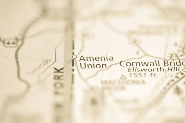 アメニア連合 コネティカット 地図上のアメリカ — ストック写真